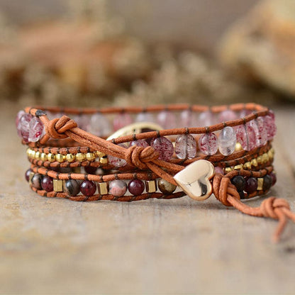 Natural Stone Layered Bracelet.