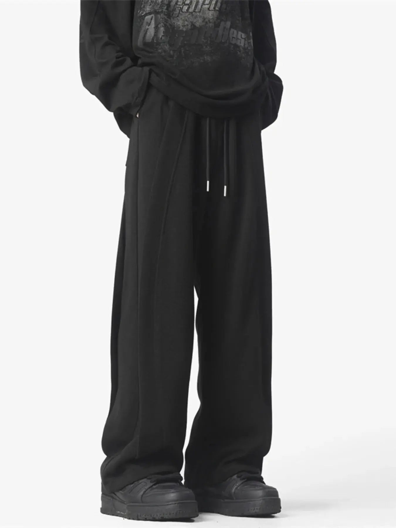 Men's Full Size Loose Fit Drawstring Pants Plus Size Simply Love