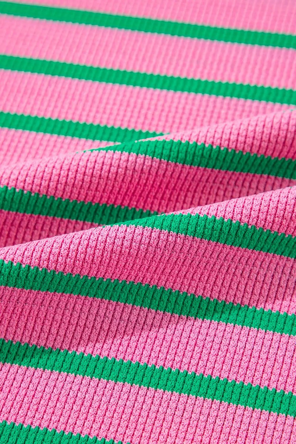 Cozy pink stripe plus size sweatshirt - Love Salve 