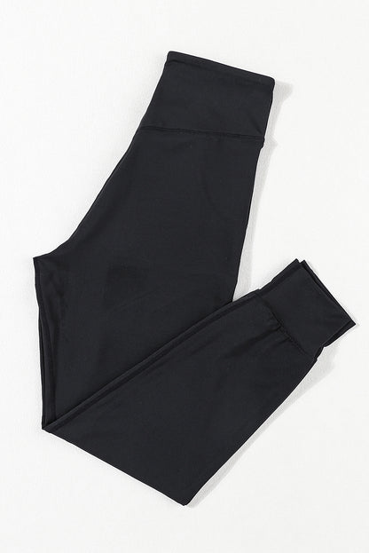 Modern high-waisted joggers with exposed seams and pockets