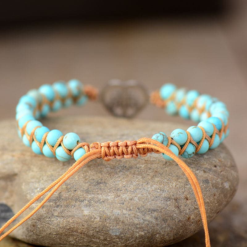 Turquoise Beaded Bracelet.