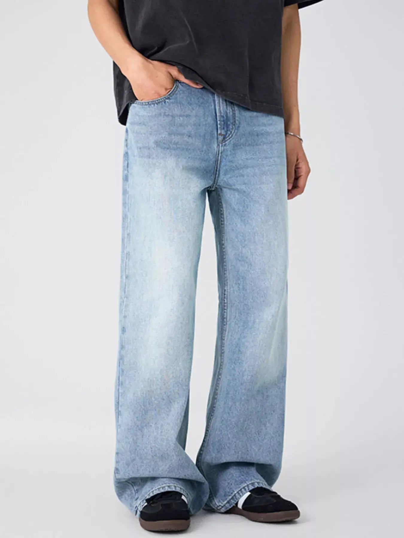 Men's Wide Leg Jeans Simply Love