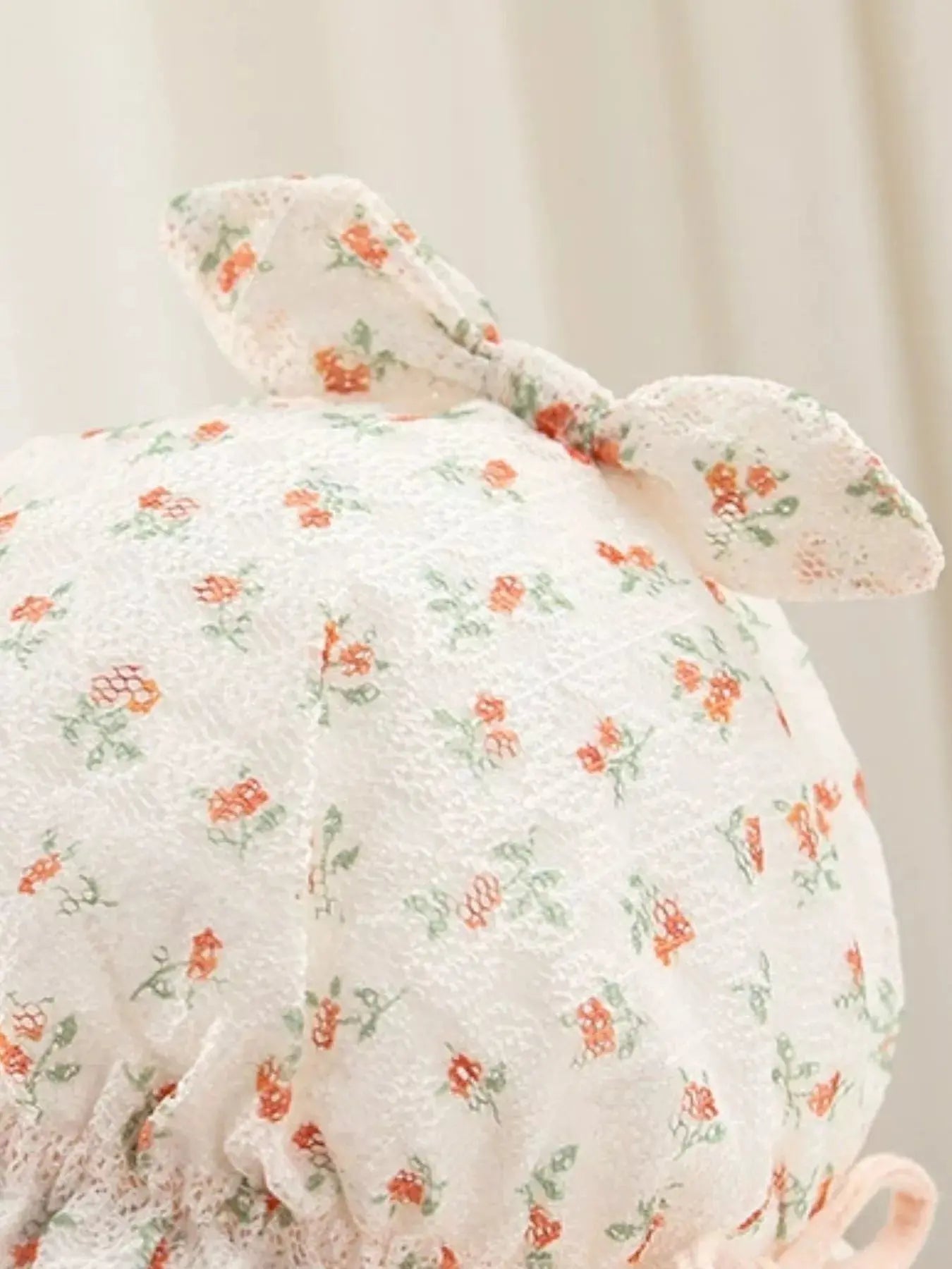 Children's Floral Print Bunny Ear Hat Simply Love