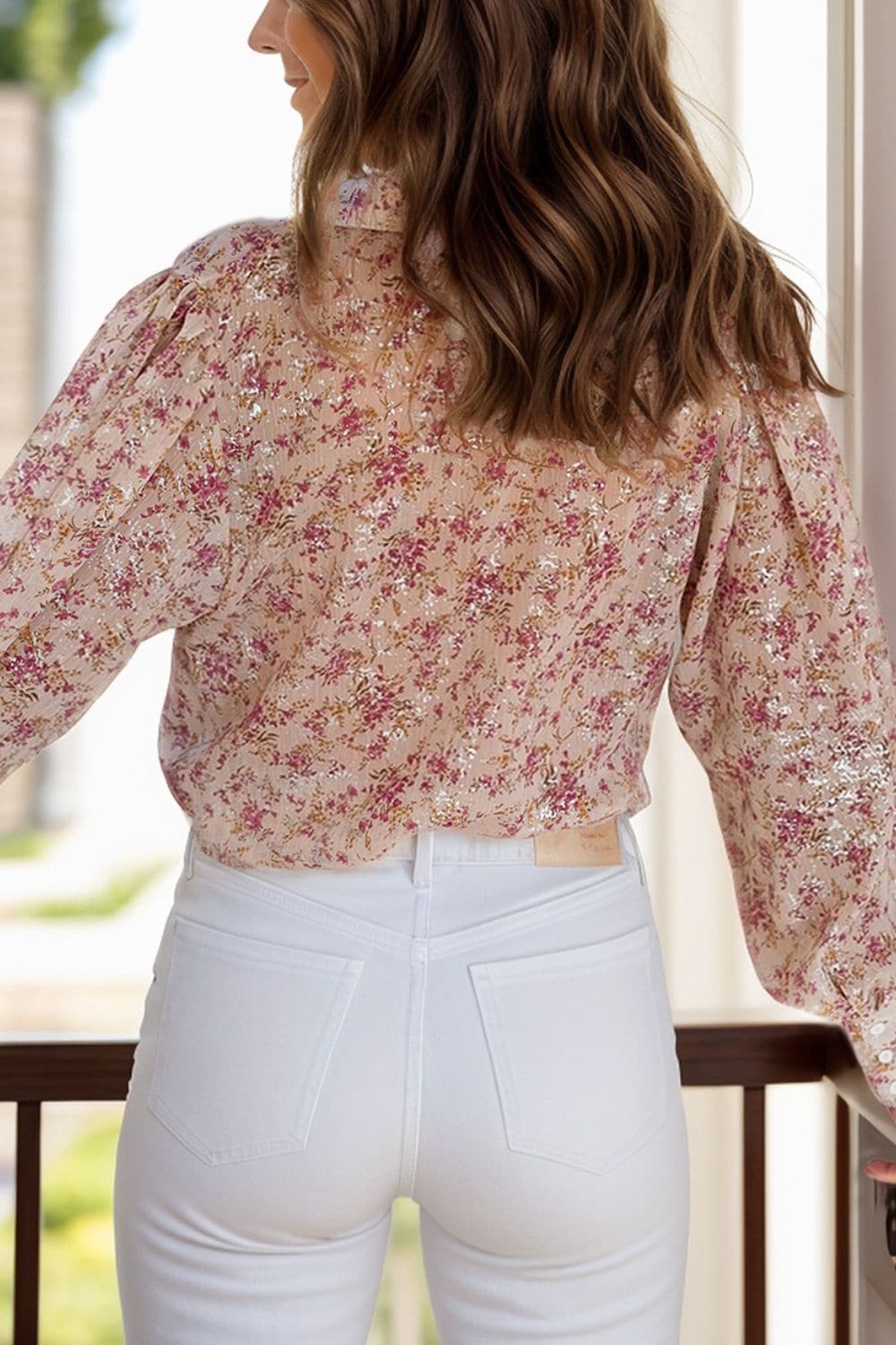 Chic long sleeve collared shirt