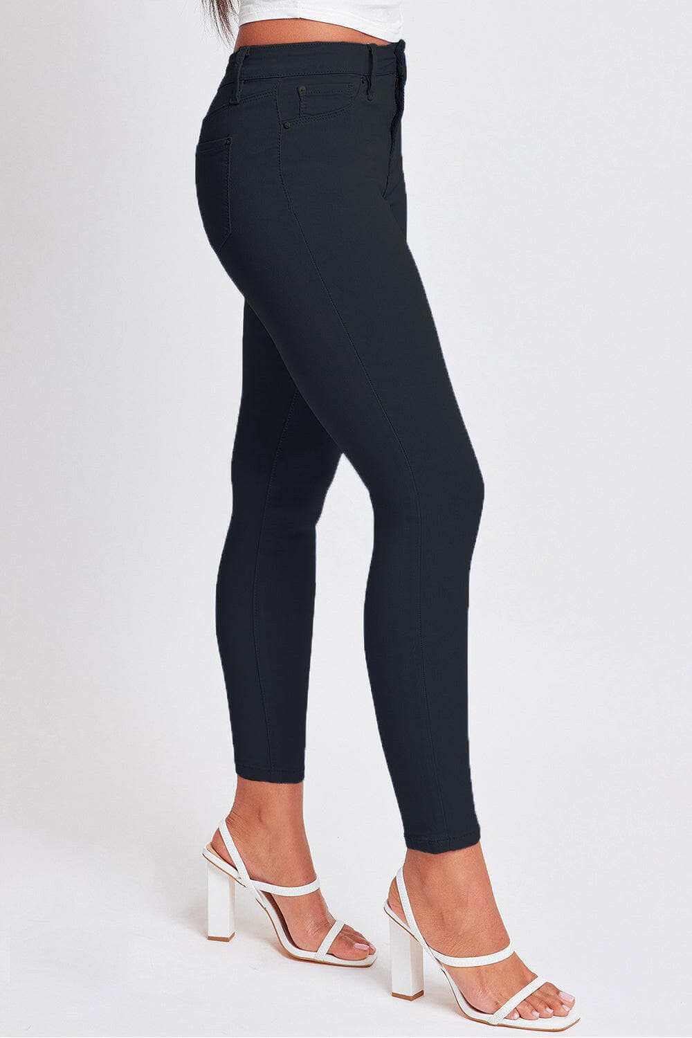 YMI Jeanswear Full Size Hyperstretch Mid-Rise Skinny Pants.