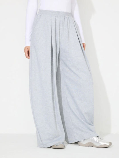 High-Waisted Wide Leg Pants with Convenient Pockets