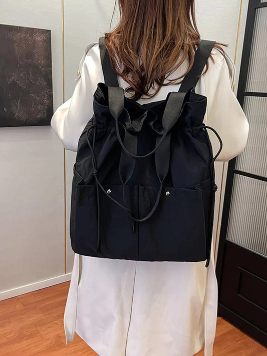 Drawstring Closure Lightweight Backpack Bag Simply Love
