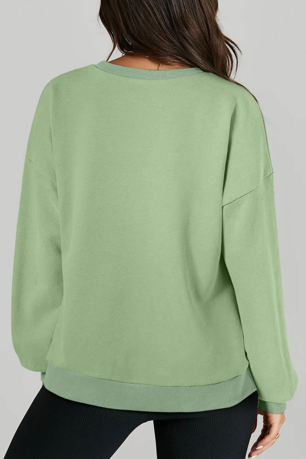 Chic high-low pocket sweatshirt