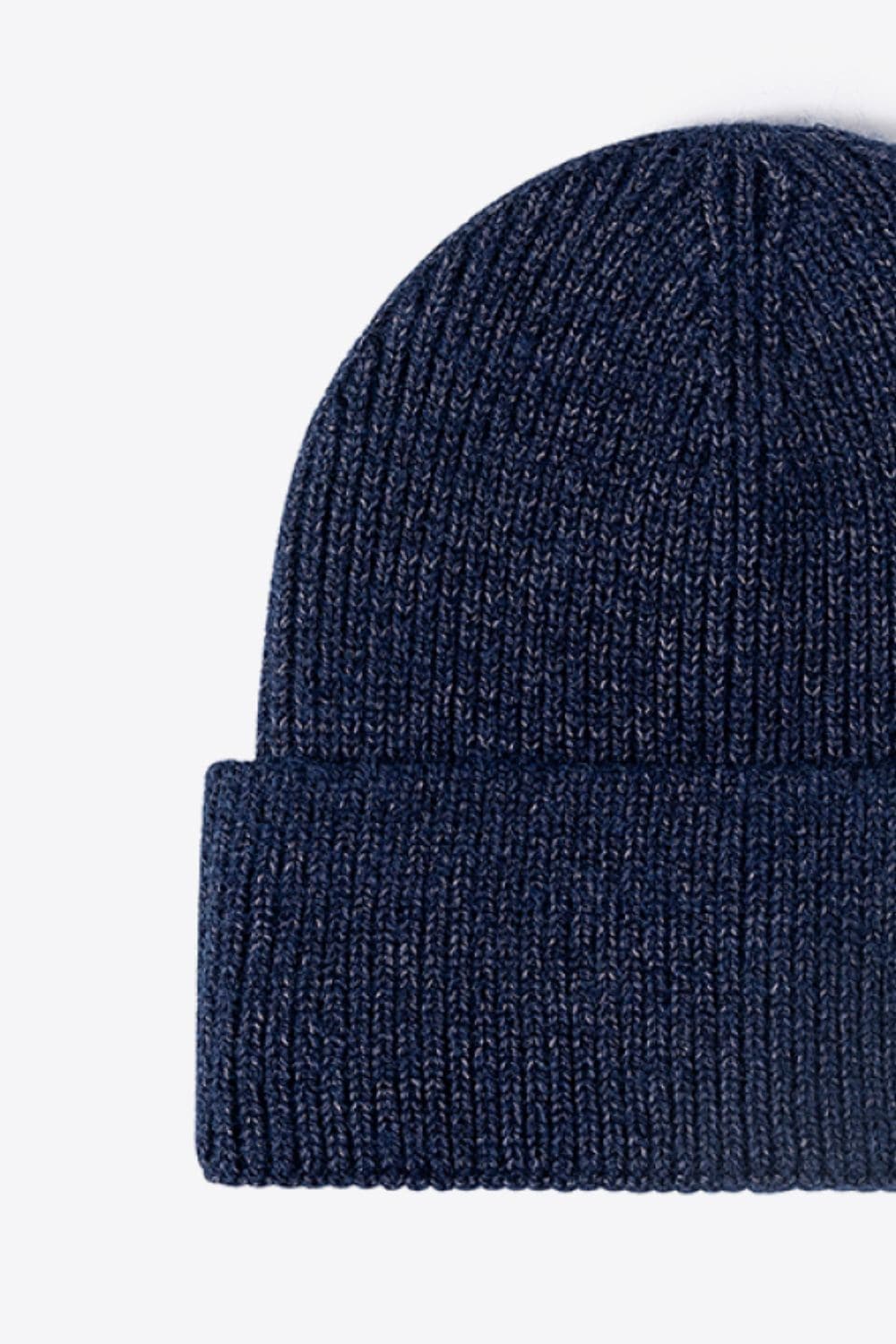 Letter N Patch Cuffed Knit Beanie.