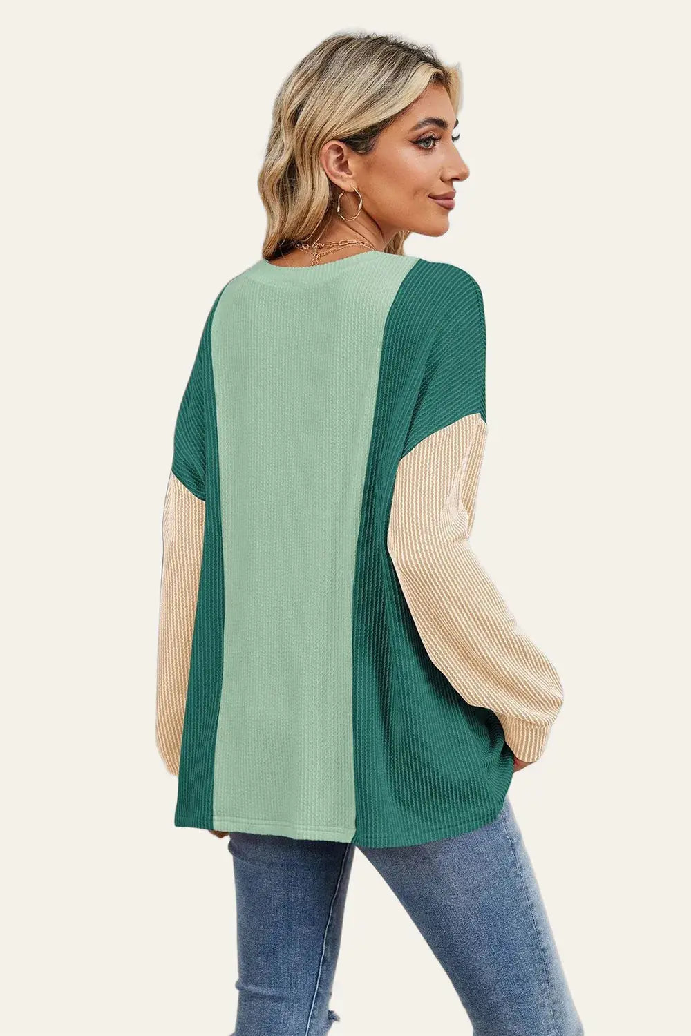 Double Take: Textured Long Sleeve Tee - Love Salve