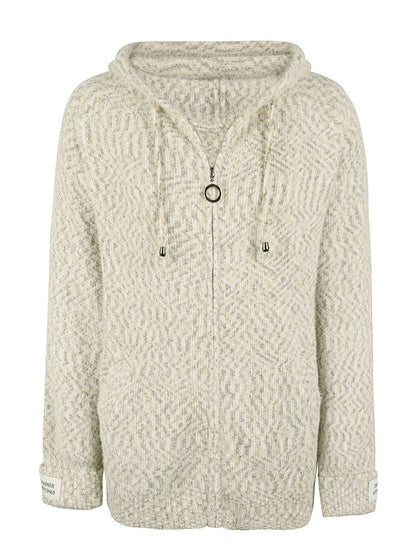 Zip-Up Hooded Sweater.