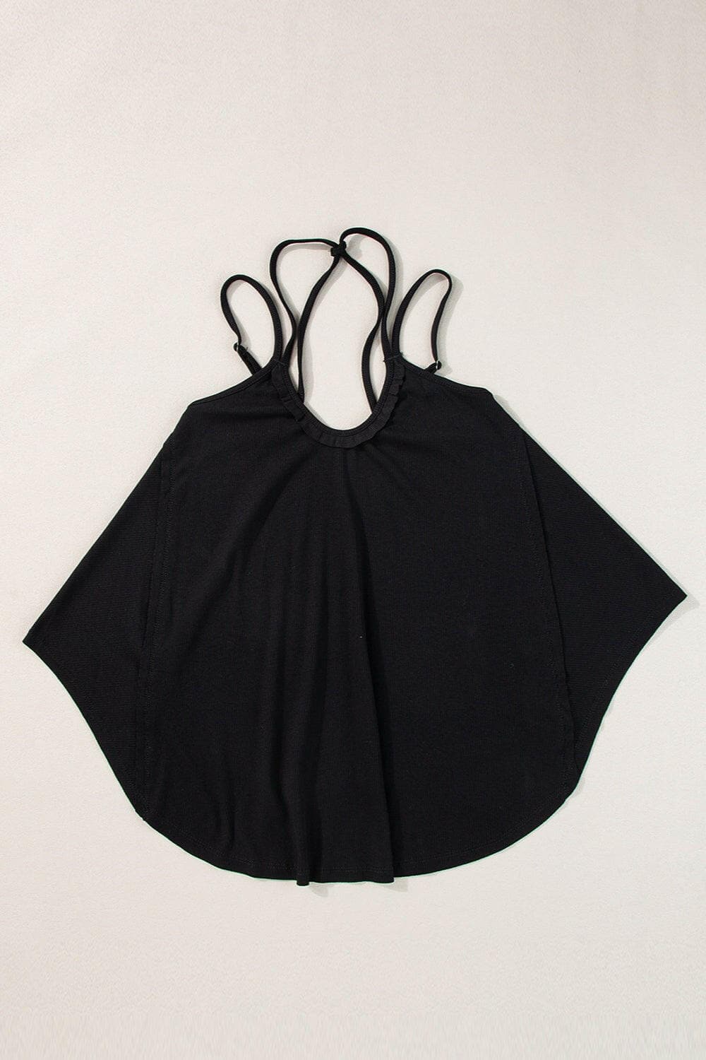 Scoop Neck Double Spaghetti Strap Cami.