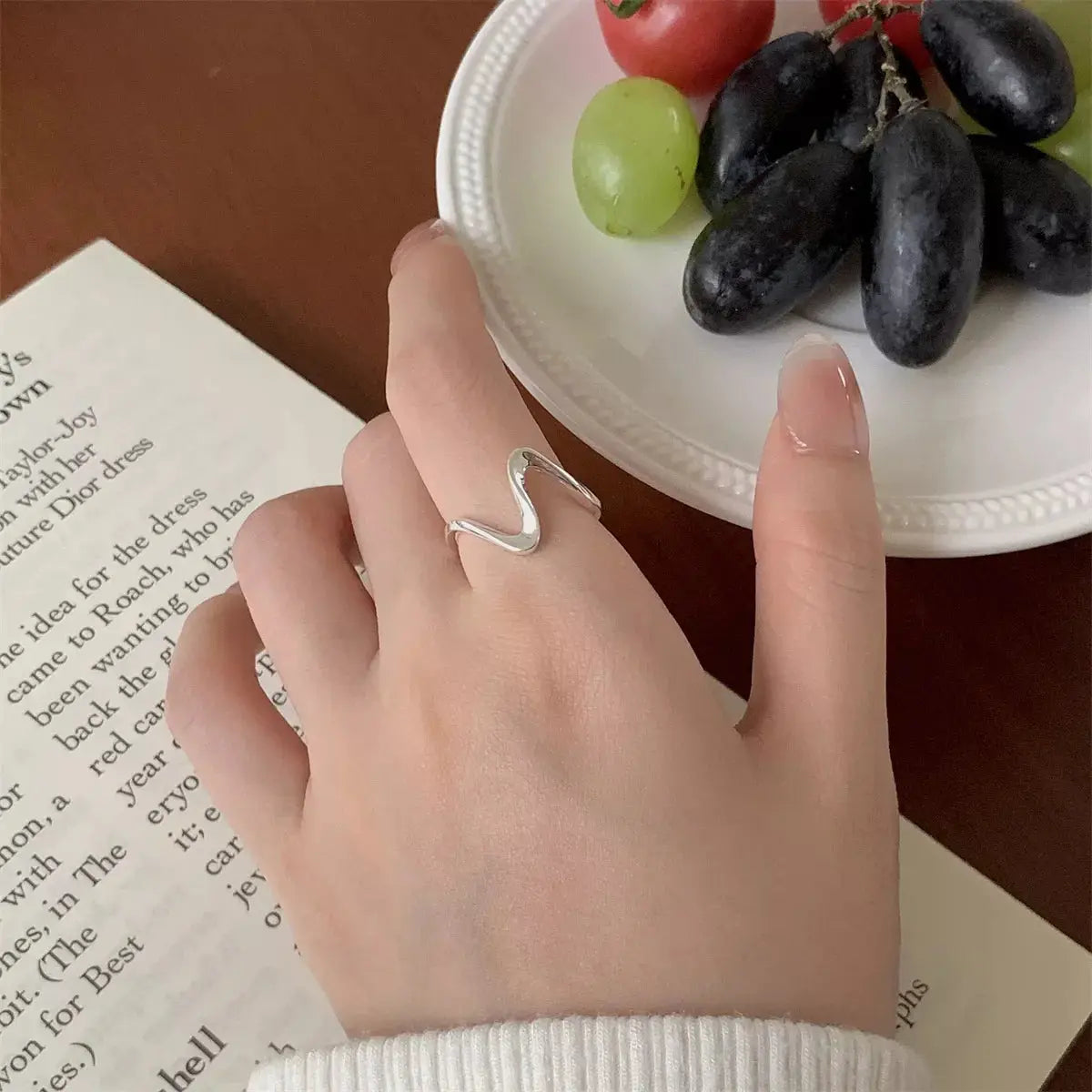 925 Sterling Silver Irregular Ring Simply Love