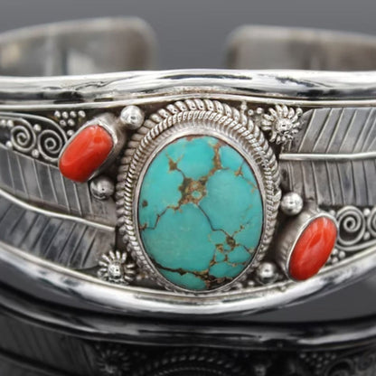 Turquoise Open Bracelet.