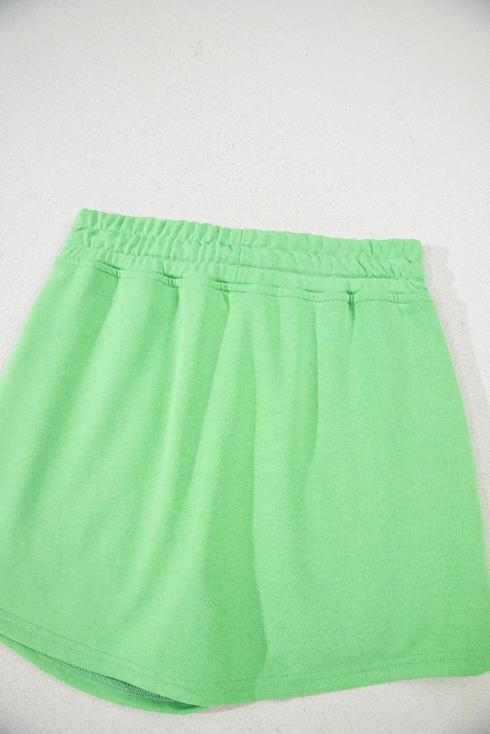 Drawstring Solid Mini Skort Simply Love