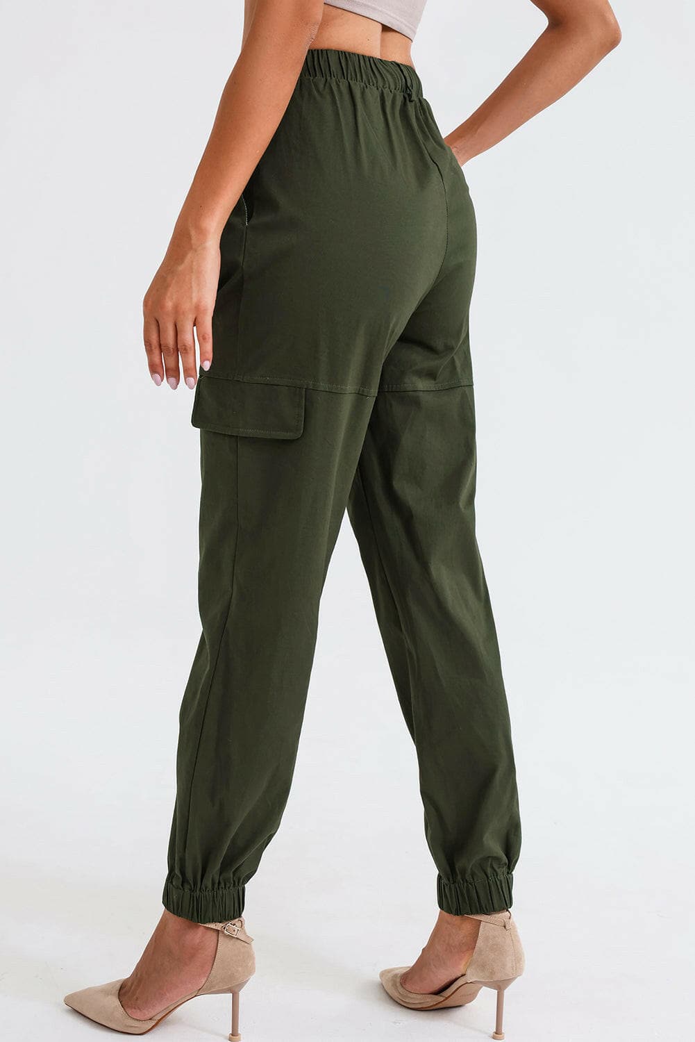 High Waist Cargo Pants.