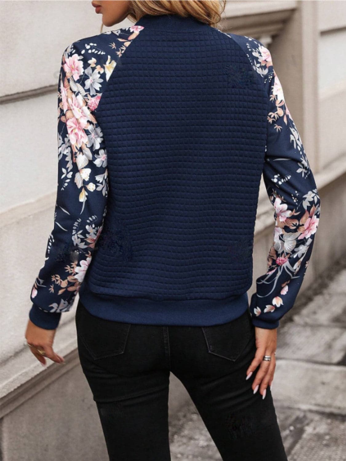 Stylish Printed Zip Jacket - Long Sleeve