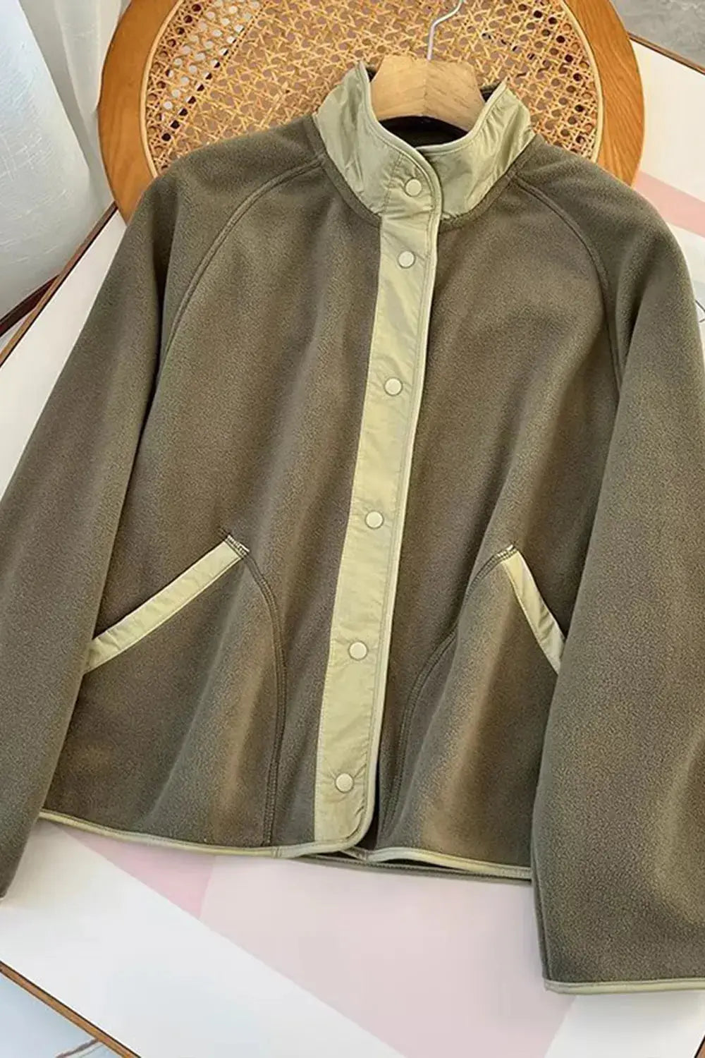 Double Take: Contrast Fleece Jacket - Love Salve