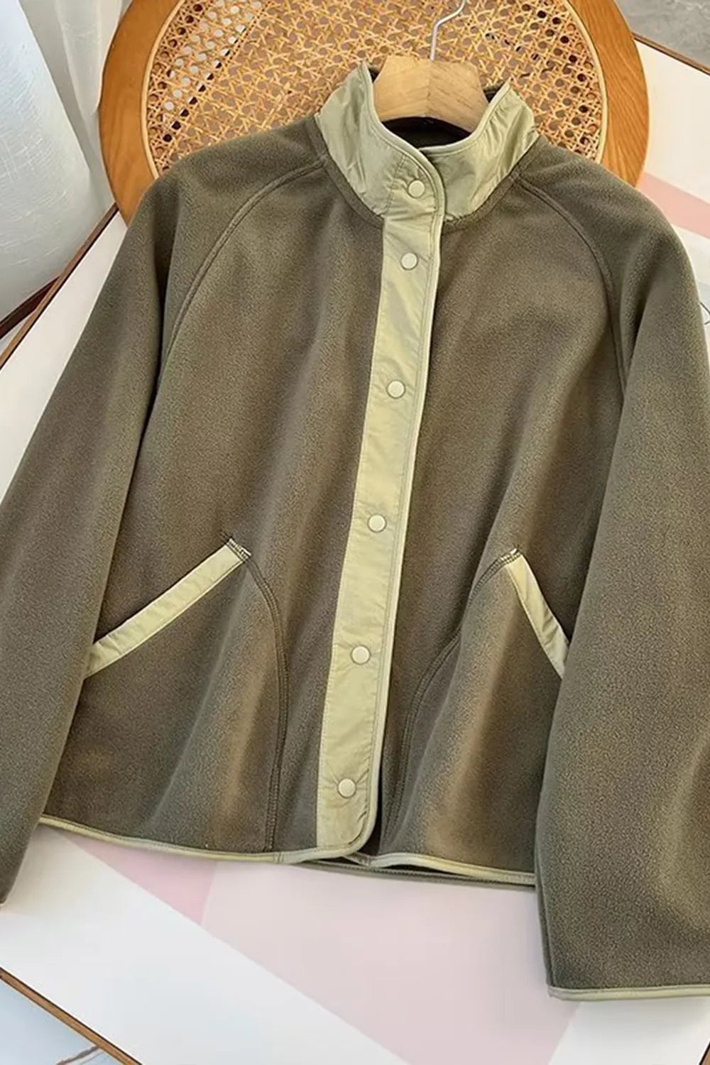 Double Take: Contrast Fleece Jacket