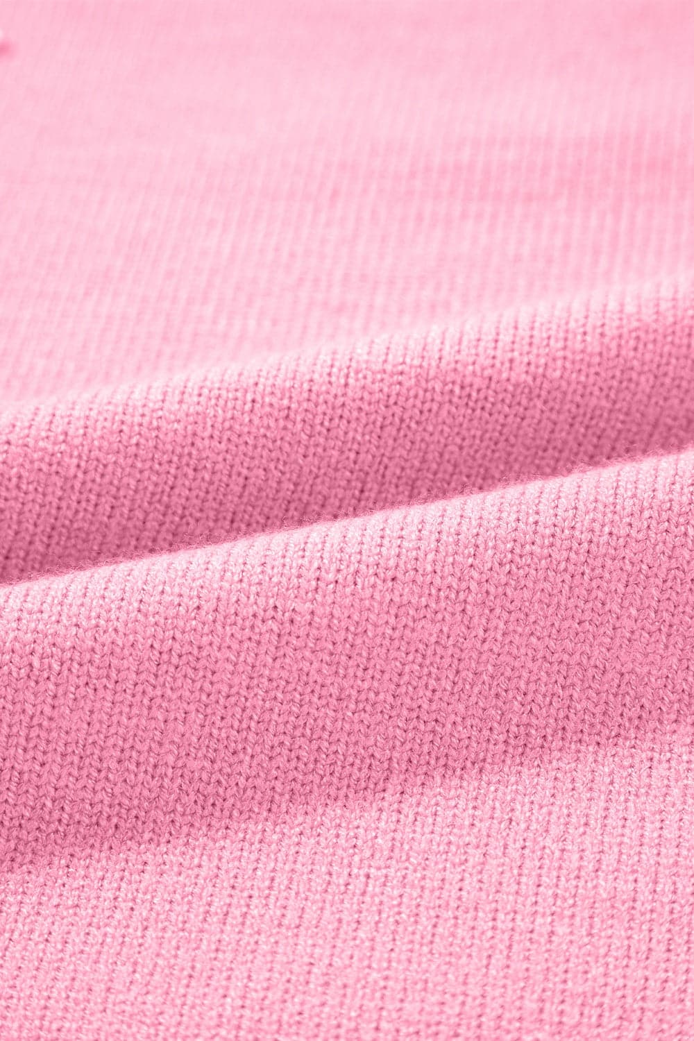 Pearl Detail Contrast Round Neck Sweater.