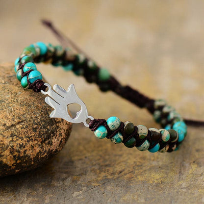 Turquoise Beaded Bracelet.