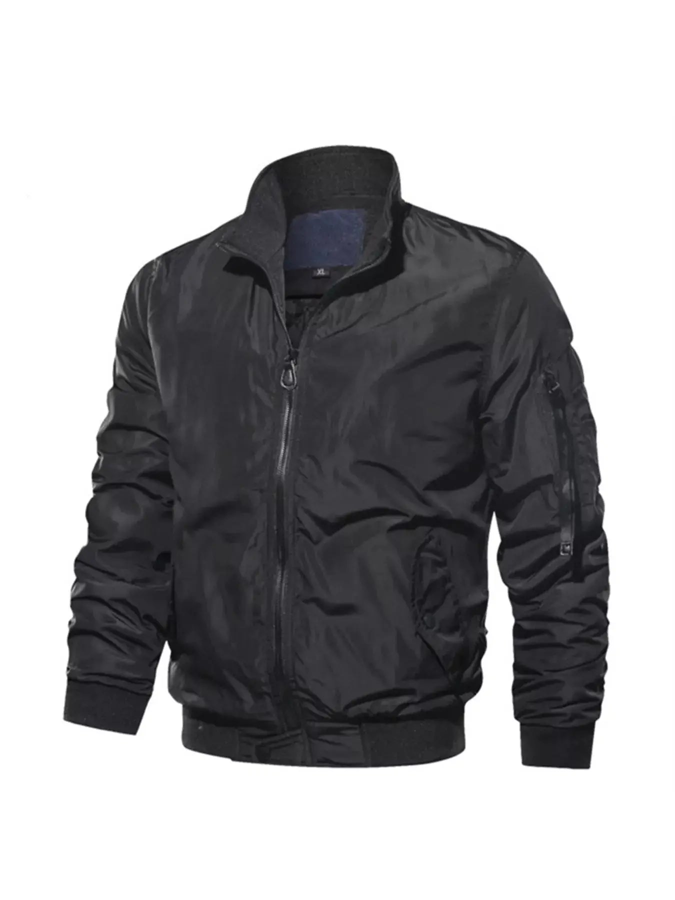 Men's Plus Size Lightweight Zip Up Bomber Jacket With Pockets Simply Love