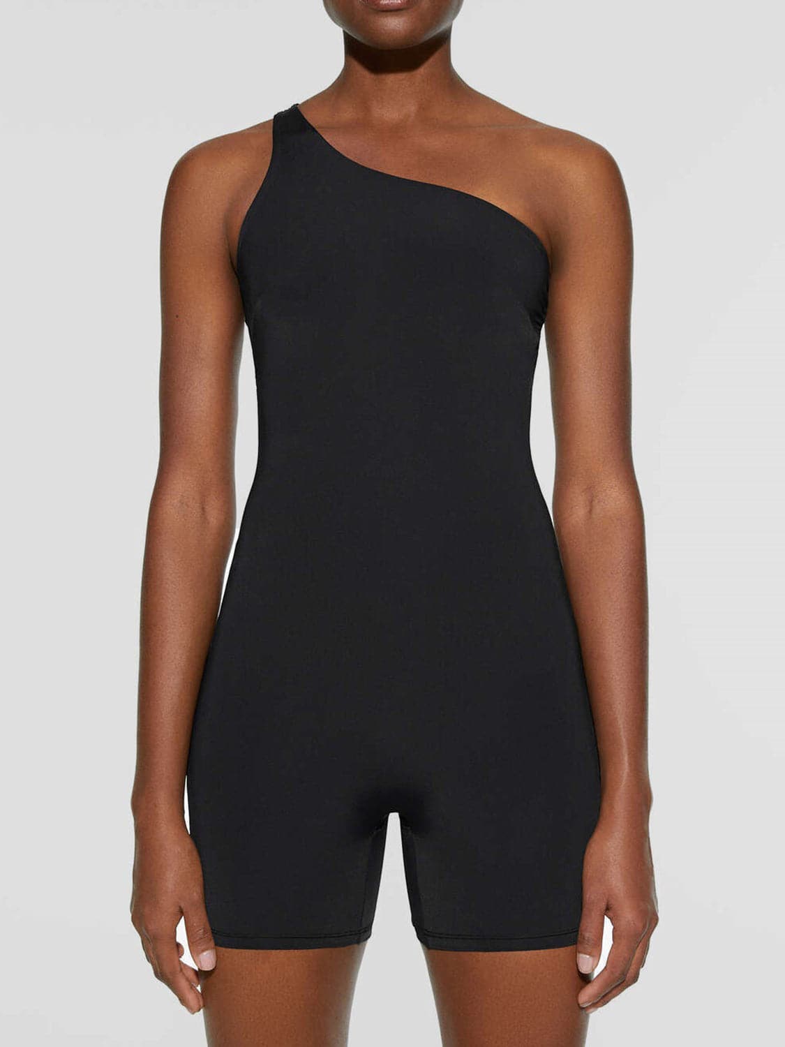 Single Shoulder Active Romper.