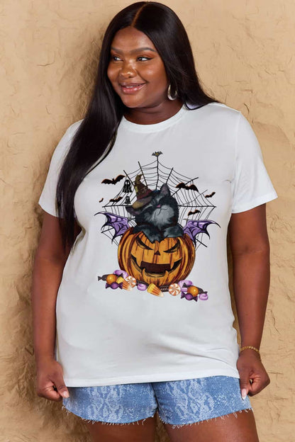 Spooky Vibes Jack-O'-Lantern Graphic Tee