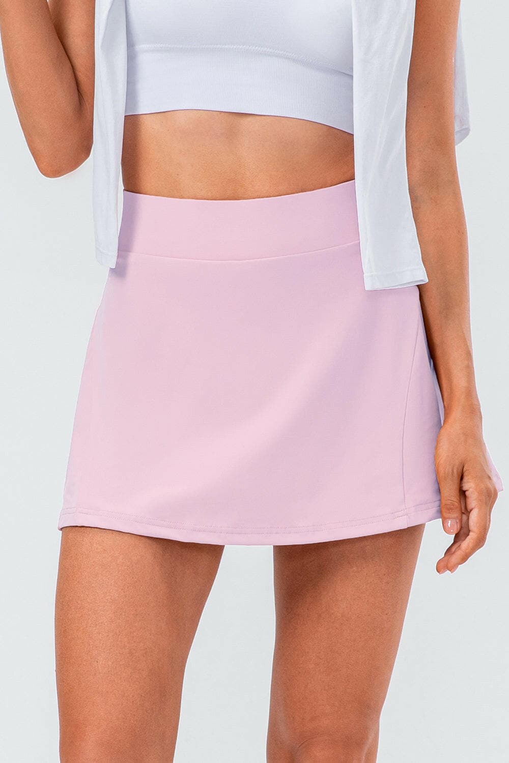 High Waist Pleated Active Skirt.