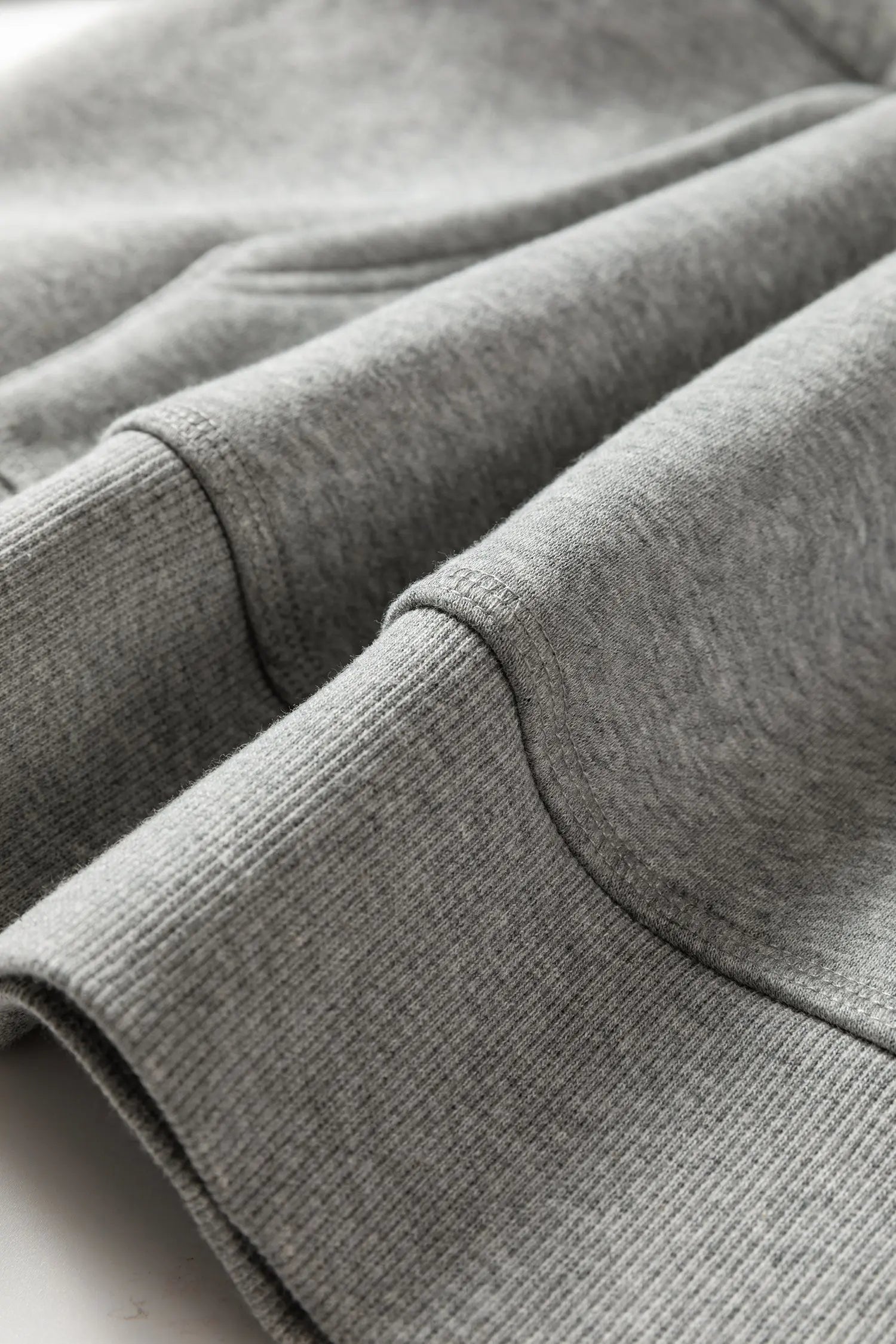 Gray Contrast Rope Drawstring Baggy Hoodie With Ruffle Trim Drop Shoulder Dear-Lover Dropshipping