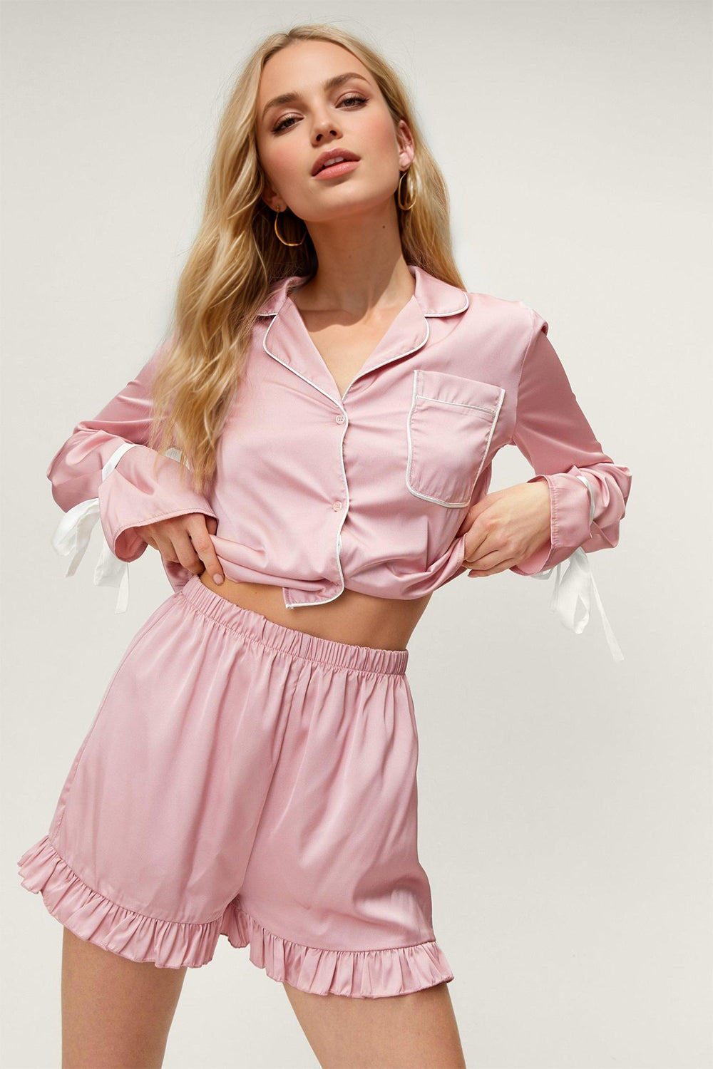 ShopBasicbae: Cute Cuffed Lounge Set