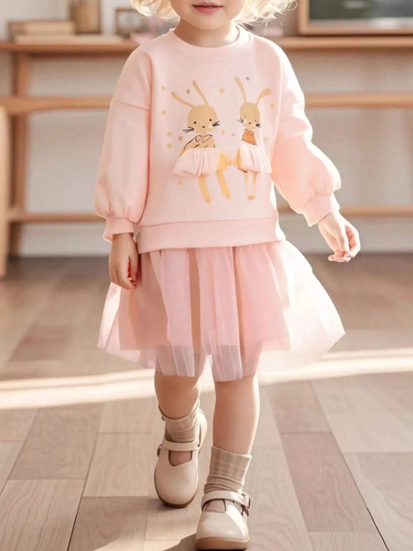 Children's Bunny Tulle Layered Dress Simply Love