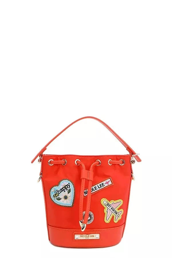Nicole Lee USA Color Patch Bucket Bag Coco’s Tee Boutique