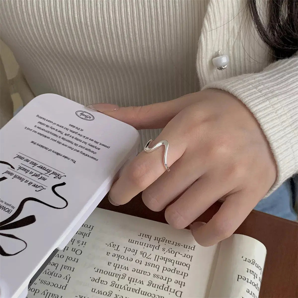 925 Sterling Silver Irregular Ring Simply Love