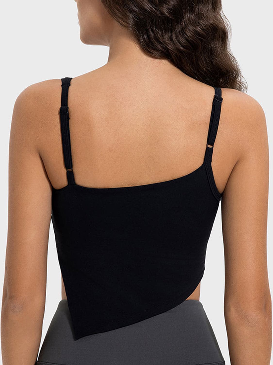 Slit Asymmetrical Neck Active Cami.