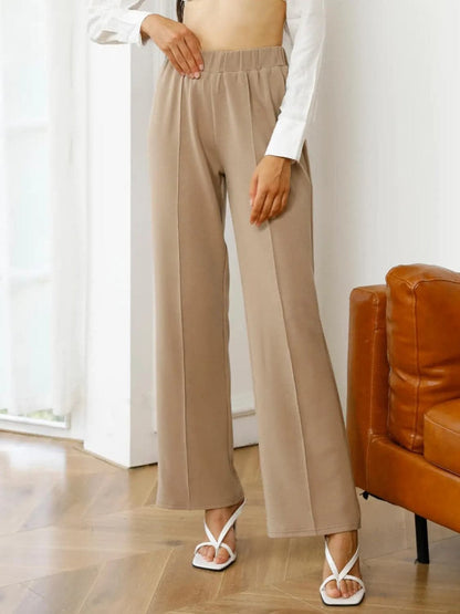 High Waist Straight Pants.