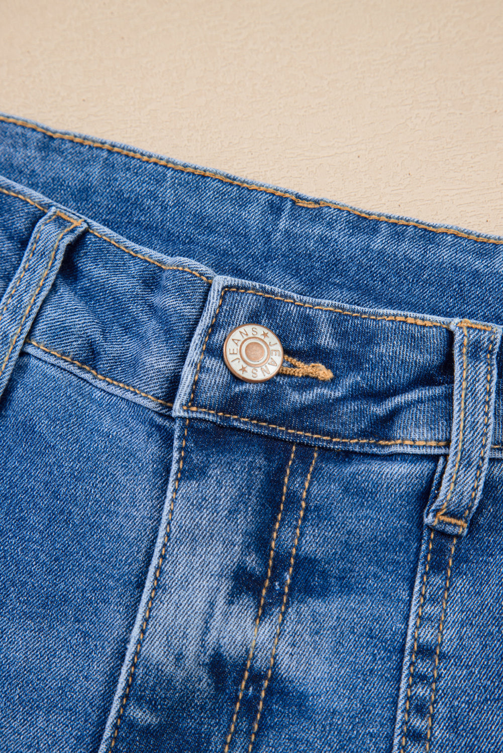 Sky Blue Cropped High Rise Wide Leg Jeans Love Salve