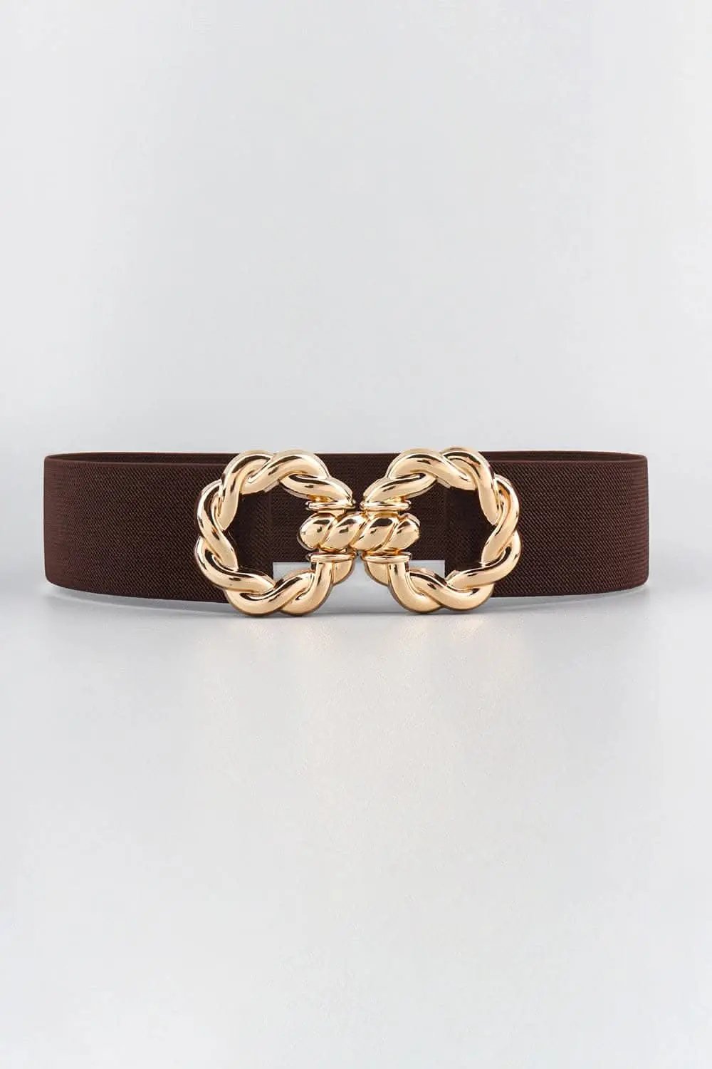 Elastic belt with zinc alloy buckle - Love Salve 