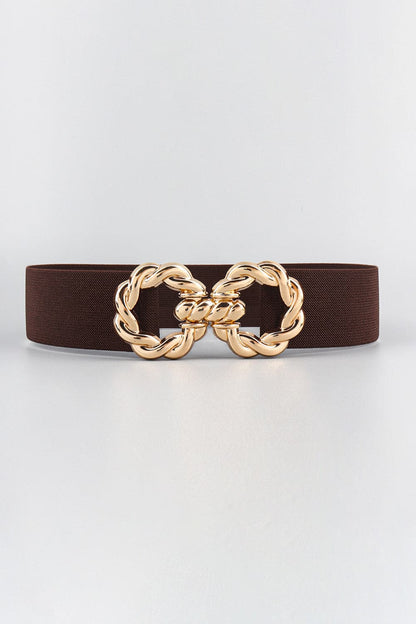 Zinc Alloy Buckle Elastic BeltMaterial: Elastic, zinc alloy
Imported
Product measurements:
Size: 26.8*2 inBuckle: 4.5 inLove Salve Zinc Alloy Buckle Elastic BeltBelts