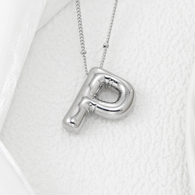 Bubble Letter Pendant Necklace – Pop Your Style! Coco’s Tee Boutique