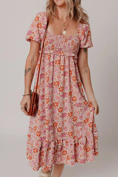 Simply Love: Knotted Ruffle Midi Dress