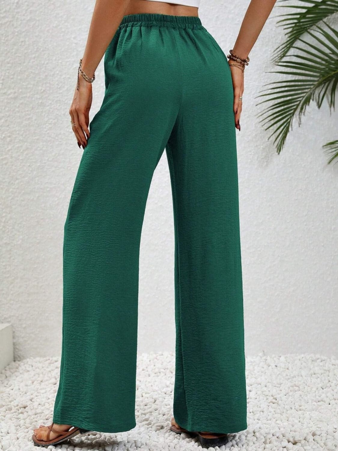 Wide Leg Drawstring Pants.