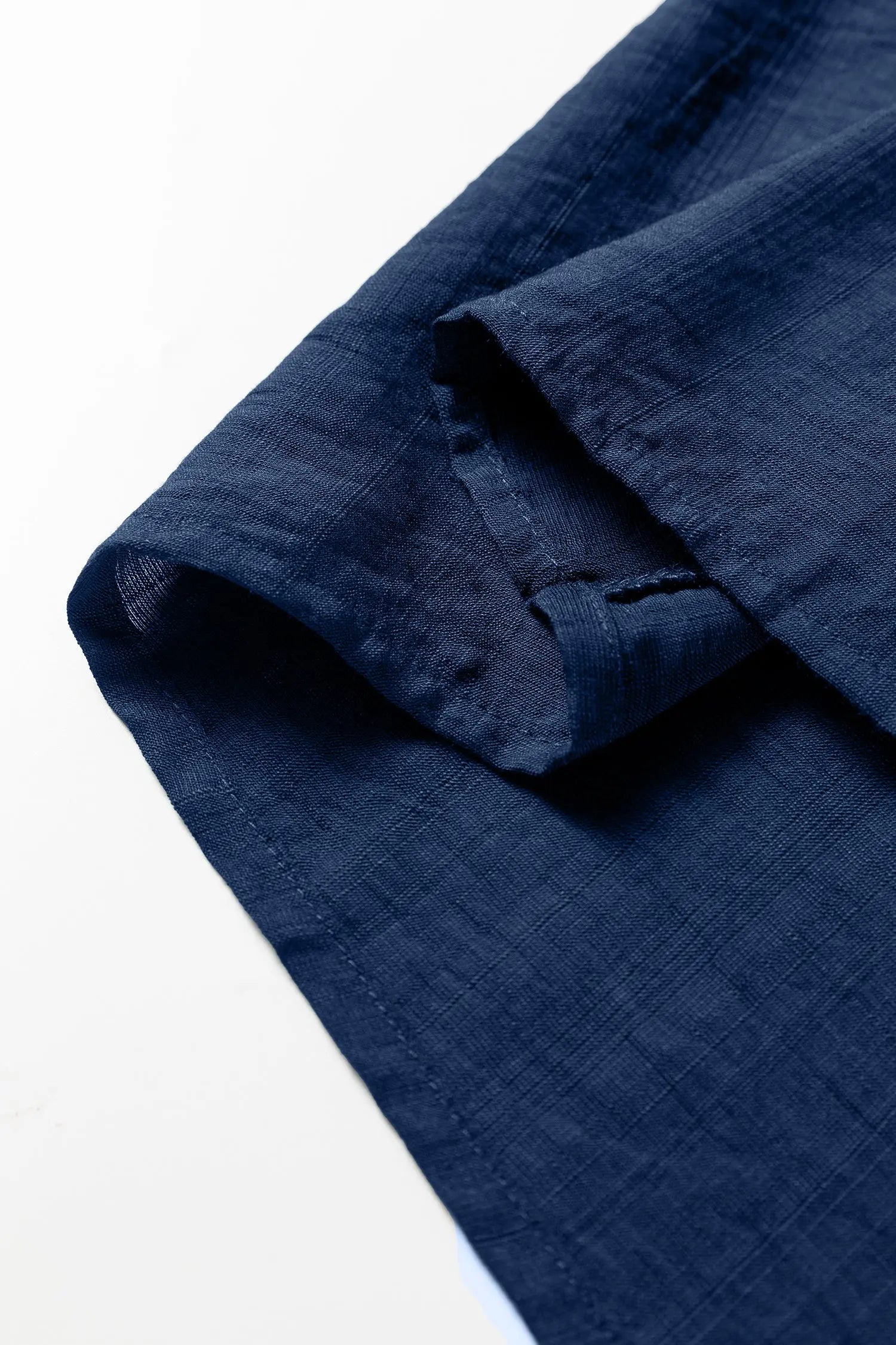 Dirty Blue Leopard Trim V Neck Flounced Bracelet Sleeve Blouse Dear-Lover Dropshipping