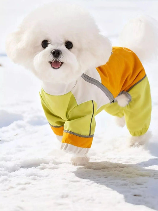 Color Block Warm Pet Jumpsuit Simply Love