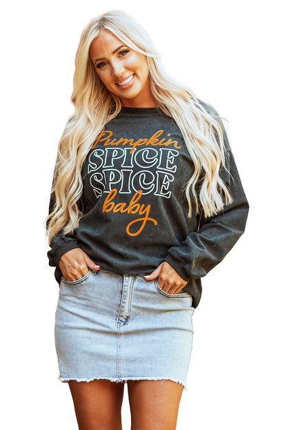 Cozy pumpkin spice baby sweatshirt