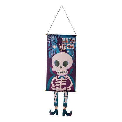 Halloween-themed assorted hanging decorations (2-piece set)