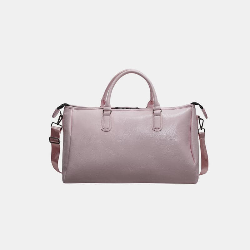 Stylish oversized PU leather travel tote