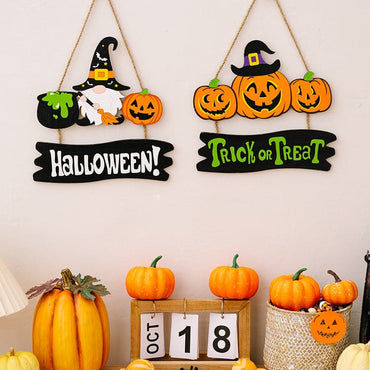 Spooky Halloween trick or treat hanging decor