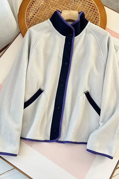 Double Take: Contrast Fleece Jacket