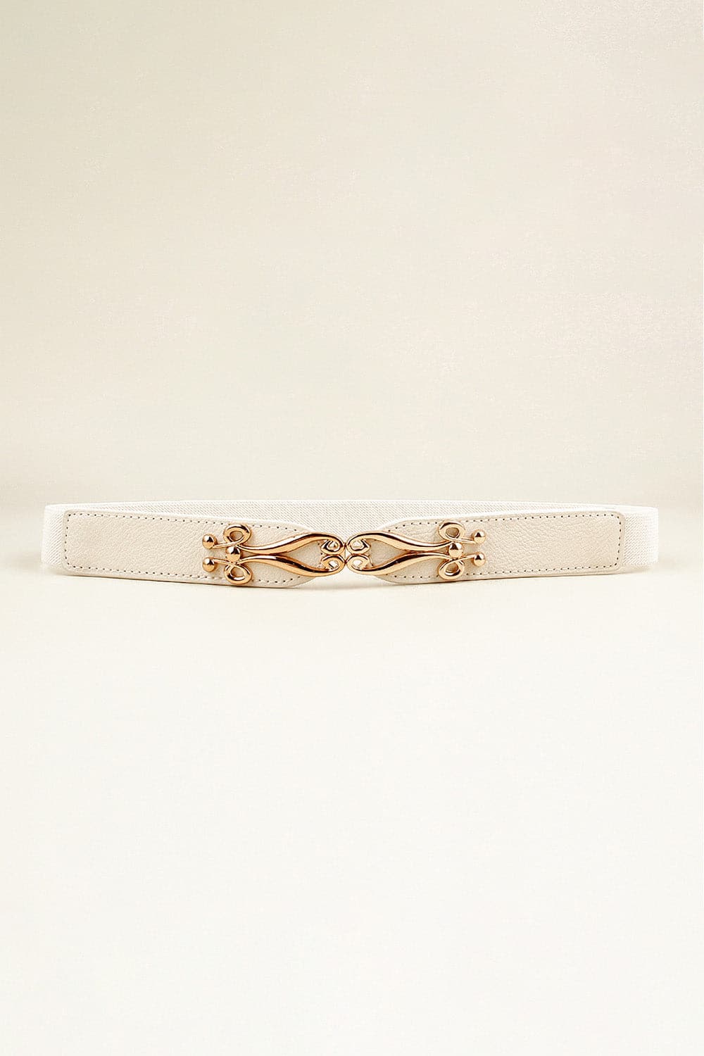 Alloy Buckle Elastic Belt.